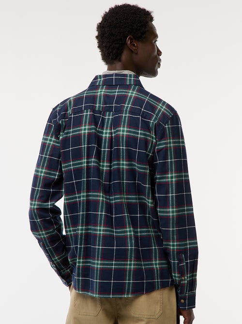 Camisa regular de cuadros - Kiabi