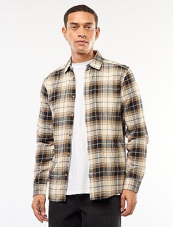Camisa regular de cuadros