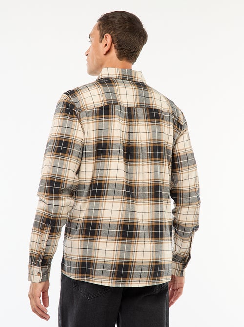 Camisa regular de cuadros - Kiabi