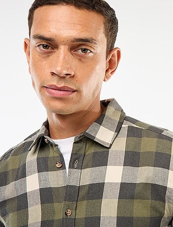 Camisa regular de cuadros