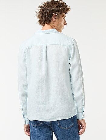 Camisa regular de lino