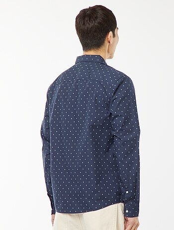 Camisa regular de lunares