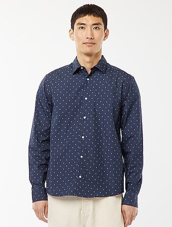Camisa regular de lunares