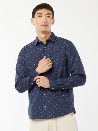 Camisa regular de lunares