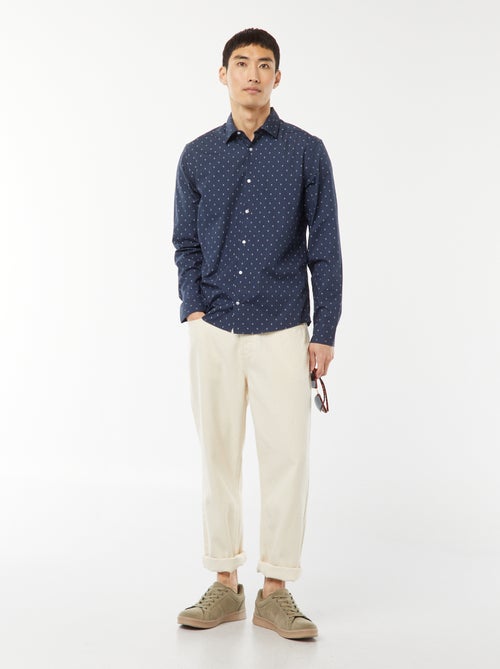 Camisa regular de lunares - Kiabi Camisa regular de lunares - Kiabi