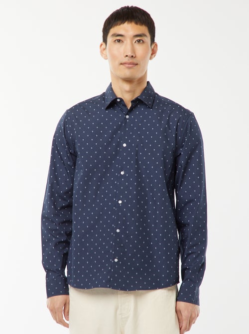 Camisa regular de lunares - Kiabi Camisa regular de lunares - Kiabi