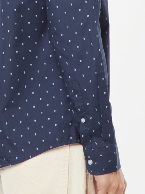 Camisa regular de lunares - Kiabi Camisa regular de lunares - Kiabi