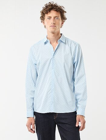 Camisa regular de lunares