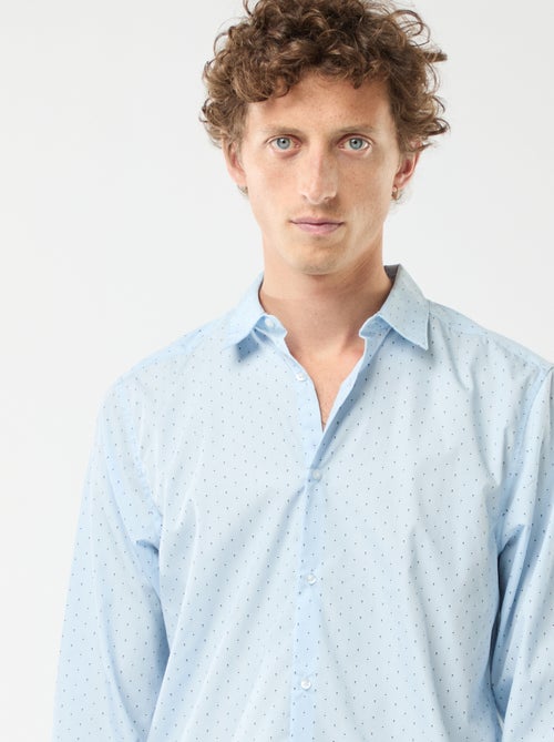 Camisa regular de lunares - Kiabi Camisa regular de lunares - Kiabi