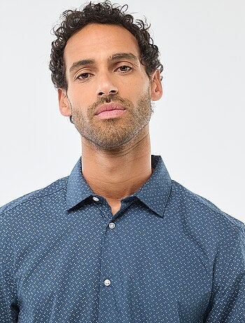 Camisa regular de lunares