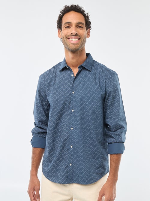 Camisa regular de lunares - Kiabi