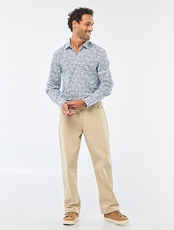 Camisa regular de lunares