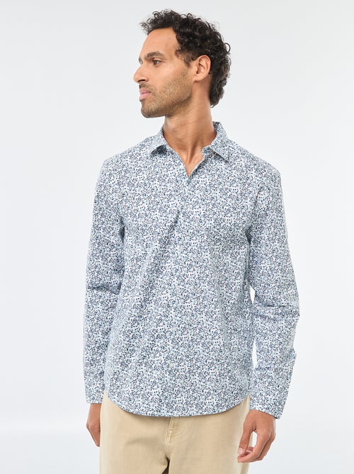 Camisa regular de lunares - Kiabi