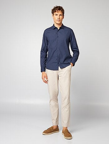 Camisa regular de lunares