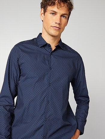 Camisa regular de lunares