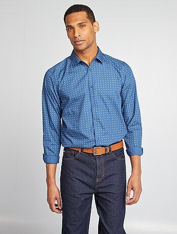 Camisa regular de lunares