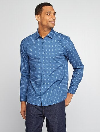 Camisa regular de lunares