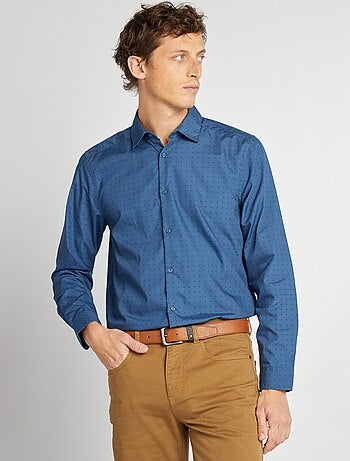 Camisa regular de lunares