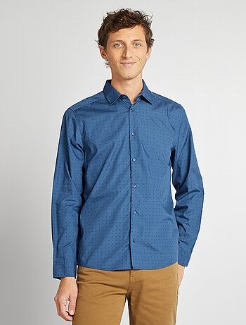 Camisa regular de lunares