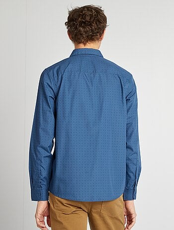 Camisa regular de lunares
