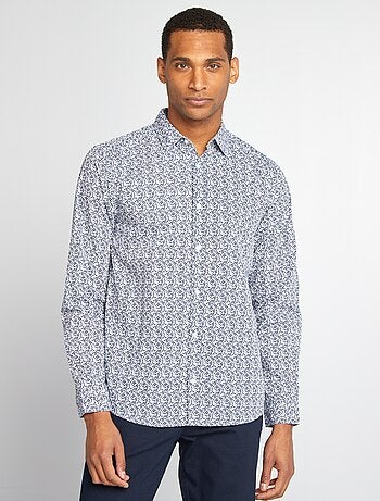 Camisa regular de lunares