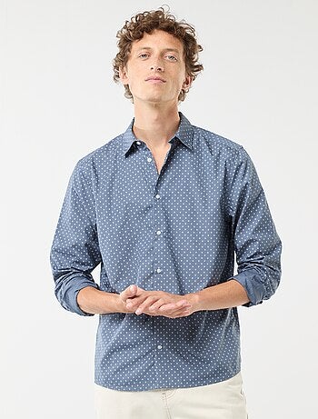 Camisa regular de lunares