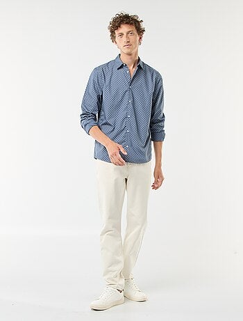 Camisa regular de lunares