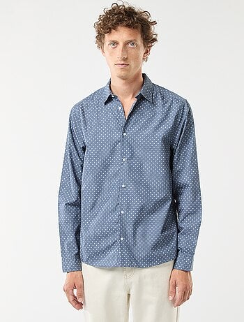 Camisa regular de lunares