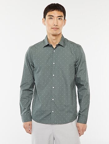 Camisa regular de lunares