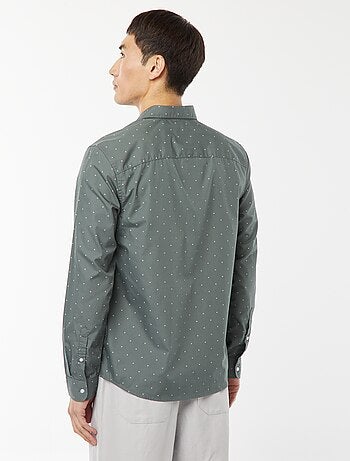 Camisa regular de lunares