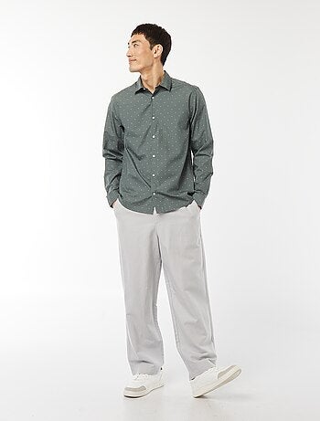 Camisa regular de lunares