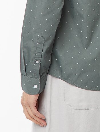 Camisa regular de lunares