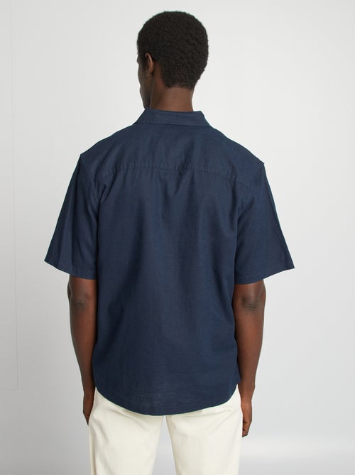 Camisa regular de mezcla de lino - Kiabi