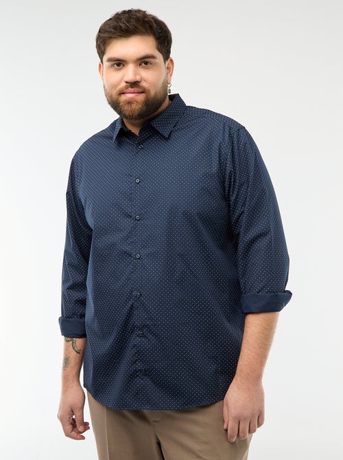 Camisa regular fit / corte recto con estampado - Kiabi