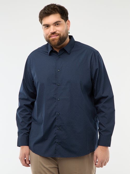 Camisa regular fit / corte recto con estampado - Kiabi