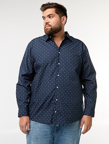 Camisa regular fit / corte recto con estampado
