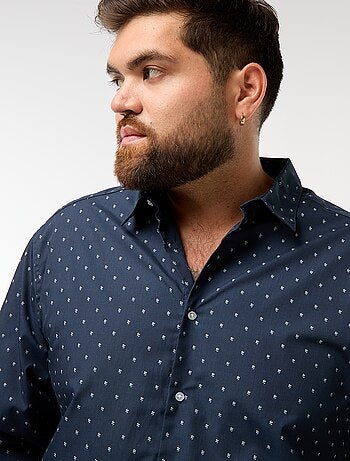 Camisa regular fit / corte recto con estampado