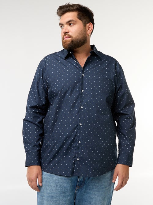 Camisa regular fit / corte recto con estampado - Kiabi