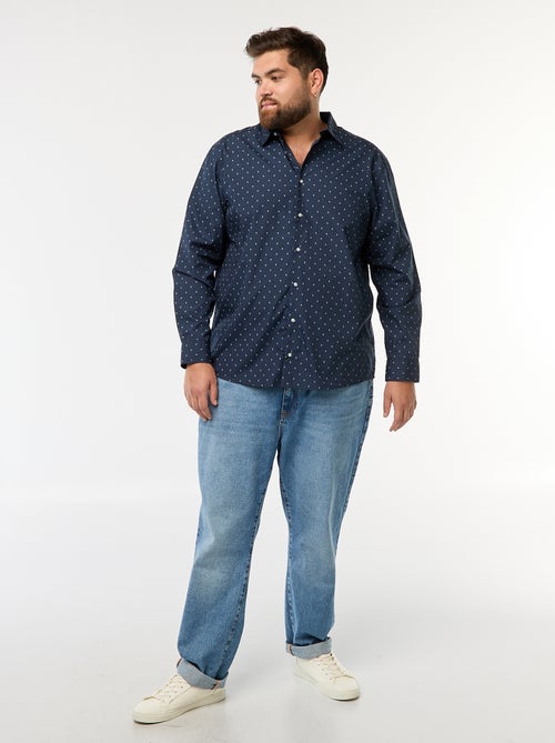 Camisa regular fit / corte recto con estampado - Kiabi