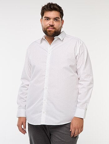Camisa regular fit / corte recto con estampado