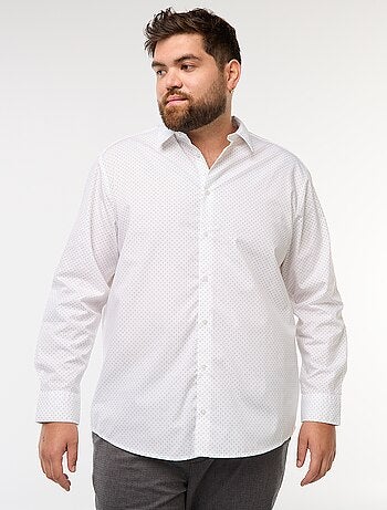Camisa regular fit / corte recto con estampado