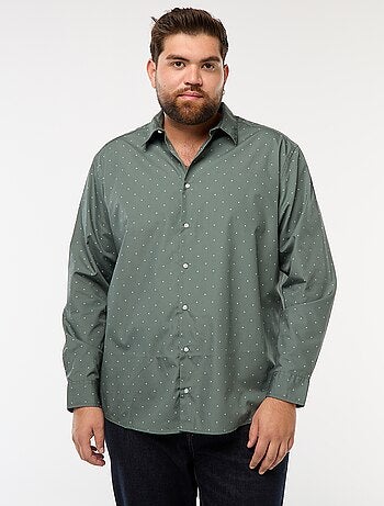Camisa regular fit / corte recto con estampado