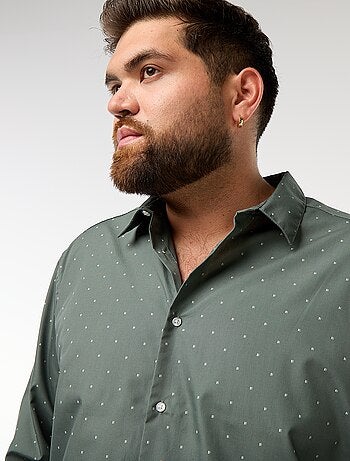 Camisa regular fit / corte recto con estampado