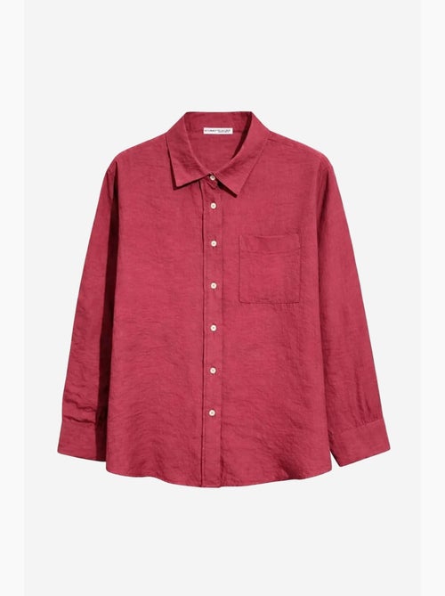 Camisa relajada con botones y bolsillo mixray - Kiabi Camisa relajada con botones y bolsillo mixray - Kiabi