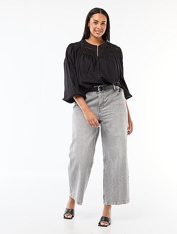 Camisa romántica de algodón