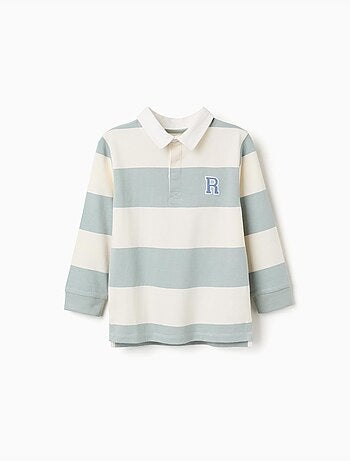 Camisa Rugby Manga Larga, en Algodón