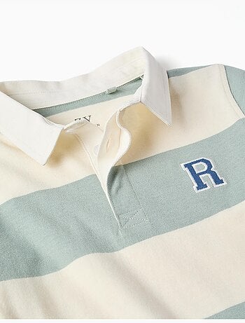 Camisa Rugby Manga Larga, en Algodón