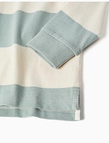 Camisa Rugby Manga Larga, en Algodón