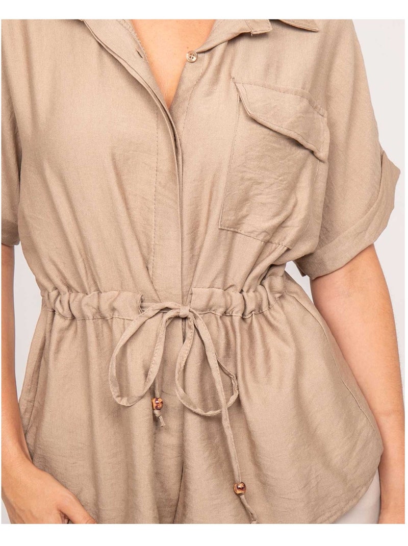 Camisa sahariana ORWIN Beige - Kiabi