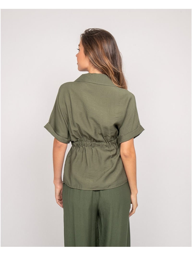 Camisa sahariana ORWIN Caqui - Kiabi